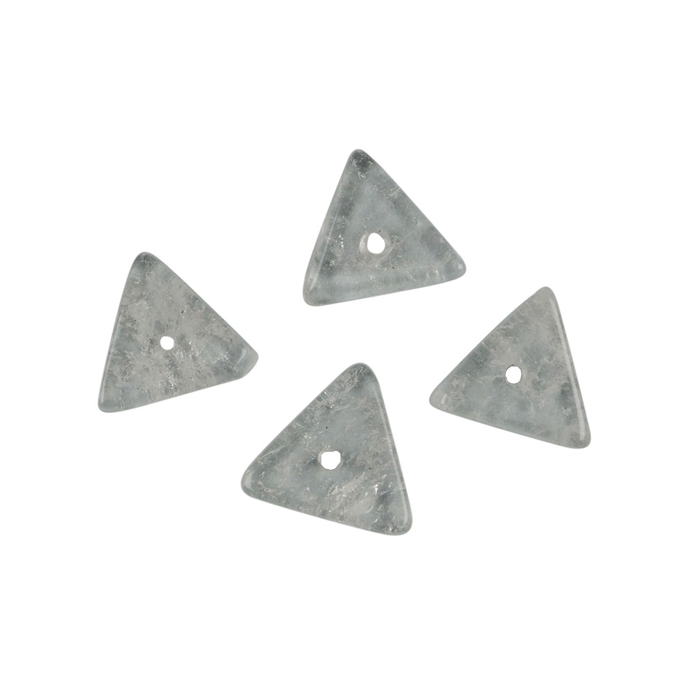 Flat triangle strand, Rose Quartz, matt, 03 x 10mm | Marco Schreier