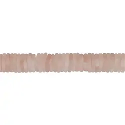 141331424920 Flat triangle strand, Rose Quartz, matt, 02 x 10mm | Marco Schreier