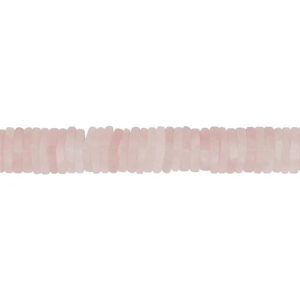 Filo di triangoli piatti, Quarzo rosa, opaco, 02 x 10 mm | Marco Schreier