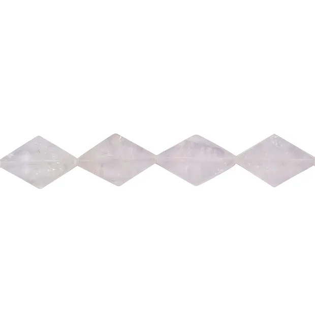 Filo di Navetta, Quarzo rosa, 30 x 20 mm | grossista gemme e pietre curative