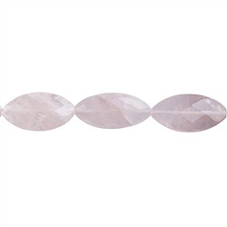 141331444620 Marquise strand, Rose Quartz, faceted, 30 x 15mm | Marco Schreier