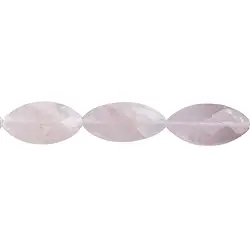 141331444620 Rang de colliers, Quartz rose, à facettes, 30 x 15mm | Marco Schreier