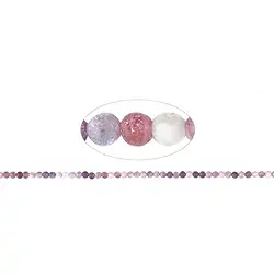141350100310 String Beads, Ruby, matt, 04mm (39cm) | wholesale gems, healing stones & jewelry