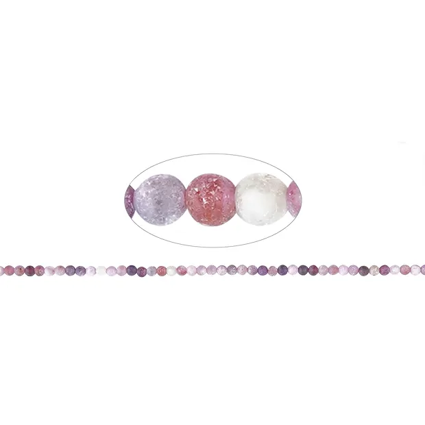 String Beads, Ruby, matt, 04mm (39cm) | wholesale gems, healing stones & jewelry