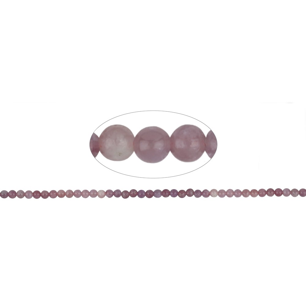Rang de collier boules, Rubis, 04mm (39cm) | Marco Schreier