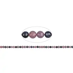 141350100422 Rang de colliers boules, Saphir/Rubis, à facettes, 05mm | Marco Schreier