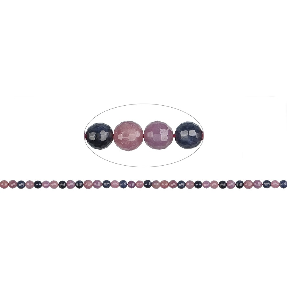 Cuentas preciosas, Rubí, facetadas, 05mm | Marco Schreier