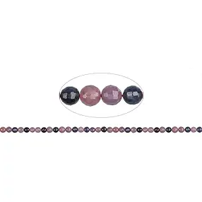 Strang Kugeln, Saphir/Rubin, facettiert, 05mm | Edelsteine, Heilsteine & Schmuck