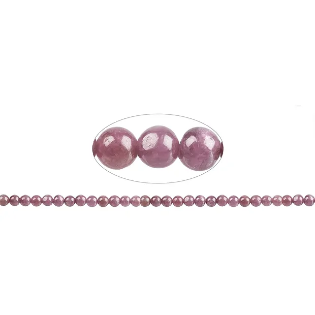 Rang de colliers boules, Rubis, 06mm | Marco Schreier