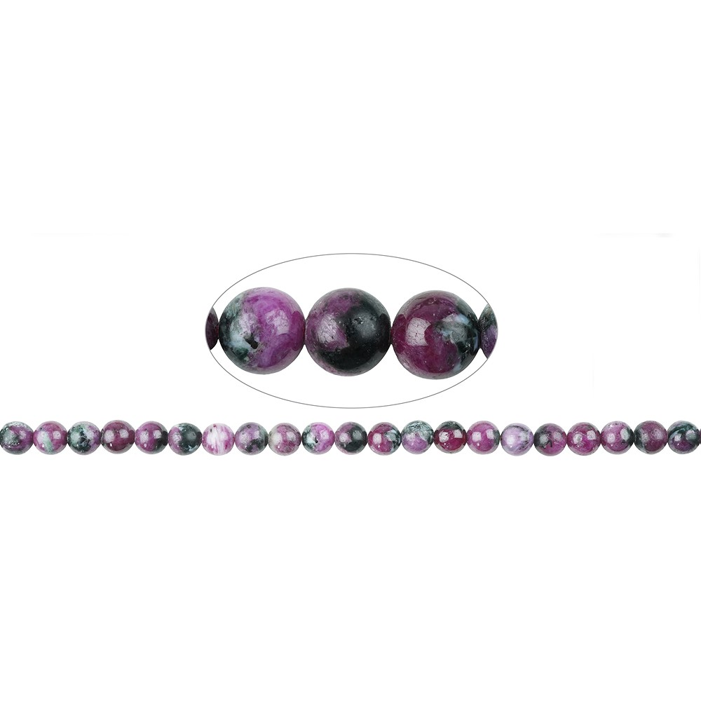 Strang Kugeln, Rubin 06,5-07 mm (38cm) | Edelsteine, Heilsteine & Schmuck-Handel