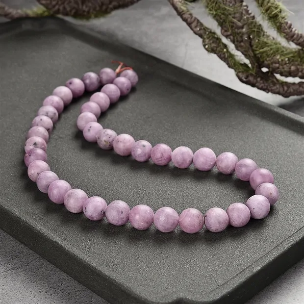 Rang de collier boules, Rubis, mat, 10mm (39cm) | Marco Schreier