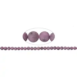 141350100910 String Beads, Ruby, matt, 10mm (39cm) | wholesale gems, healing stones & jewelry