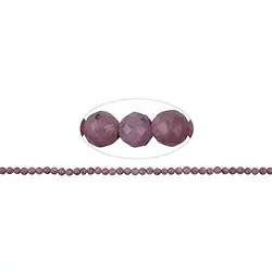 141350101621 Rang de collier boules, Rubis, à facettes, 04mm | Marco Schreier