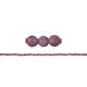 Rang de collier boules, Rubis, à facettes, 04mm | Marco Schreier