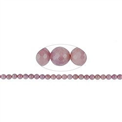 141350106322 Strang Kugeln, Rubin, facettiert, 08mm (39cm) | Edelsteine, Heilsteine & Schmuck