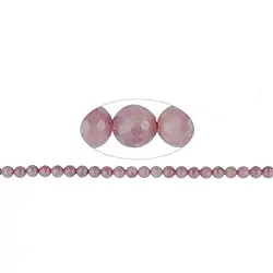 141350106322 Rang de collier boules, Rubis, à facettes, 08mm (39cm) | Marco Schreier