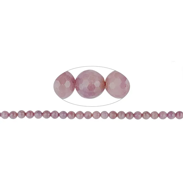 Strang Kugeln, Rubin, facettiert, 08mm (39cm) | Edelsteine, Heilsteine & Schmuck