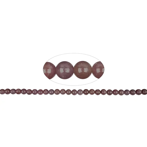 Rang de collier boules, Rubis, 06 - 07mm | Marco Schreier