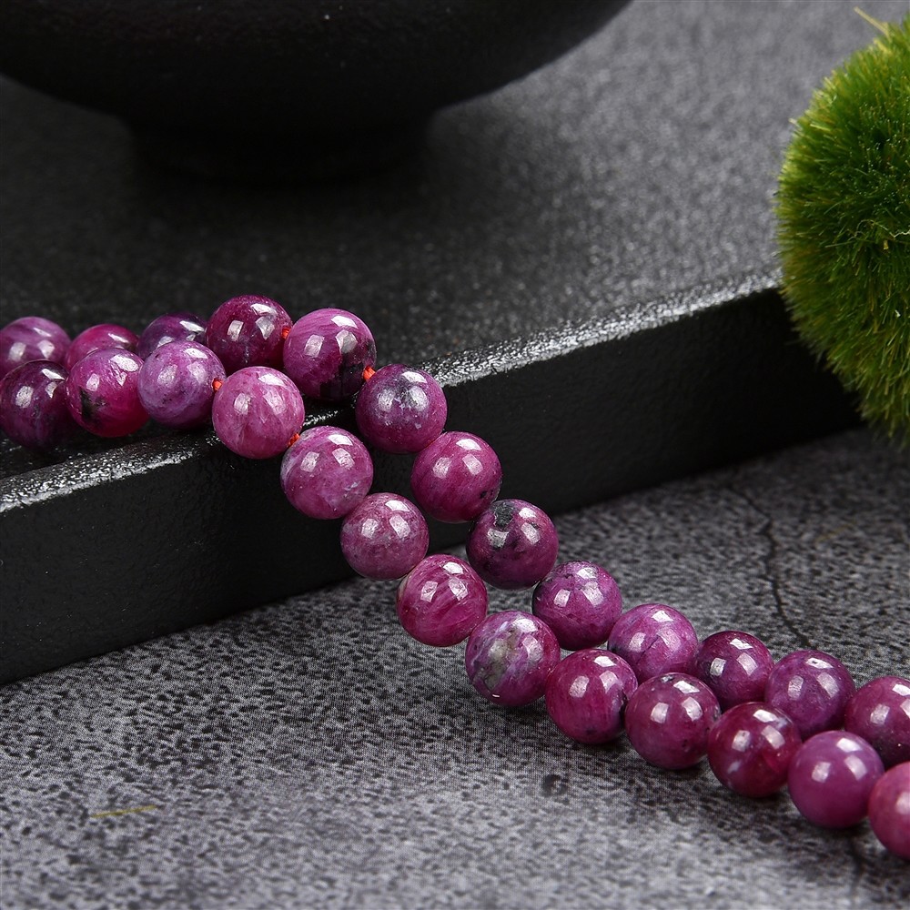 Strang Kugeln, Rubin A, 05,5-06 mm (39cm) | GH Edelsteine, Heilsteine & Schmuck