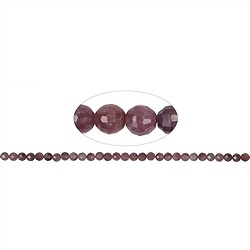 141350109520 Rang de colliers boules, Rubis, 05,0 - 05,5mm (41cm), à facettes | Marco Schreier