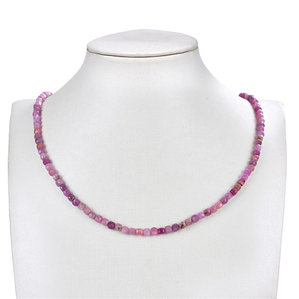 Cubo en tiras, Rubí (claro), facetado, 04mm (39cm) | Marco Schreier