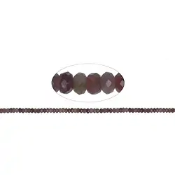 141350300520 Button strand, faceted Ruby, 02 x 04mm (39cm) | wholesaler gems & healing stones