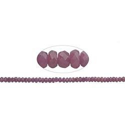 141350304520 Collar de botones, Rubí, facetado, 03 x 05mm | Marco Schreier