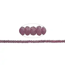 141350304520 Button strand, Ruby, faceted, 03 x 05mm | wholesaler gems & healing stones