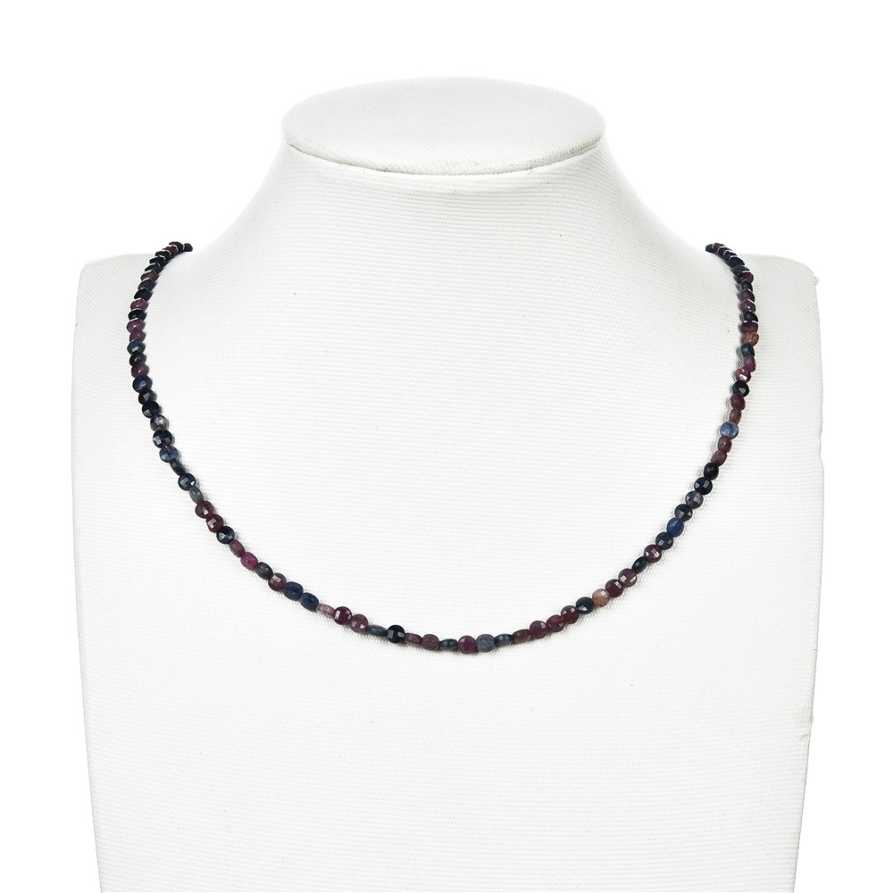 Strang Scheibe/Coin, Rubin/Saphir, facettiert, 04mm (39cm) | Marco Schreier