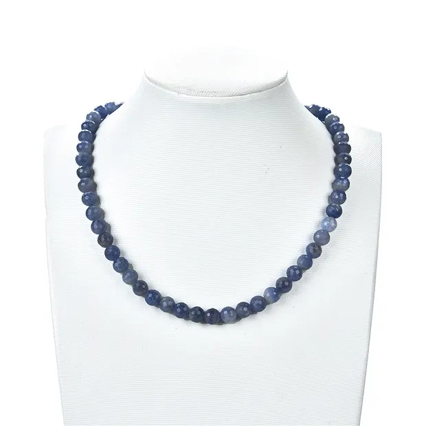 String Beads, Sapphire, faceted, 08mm | wholesale gems, healing stones & jewelry