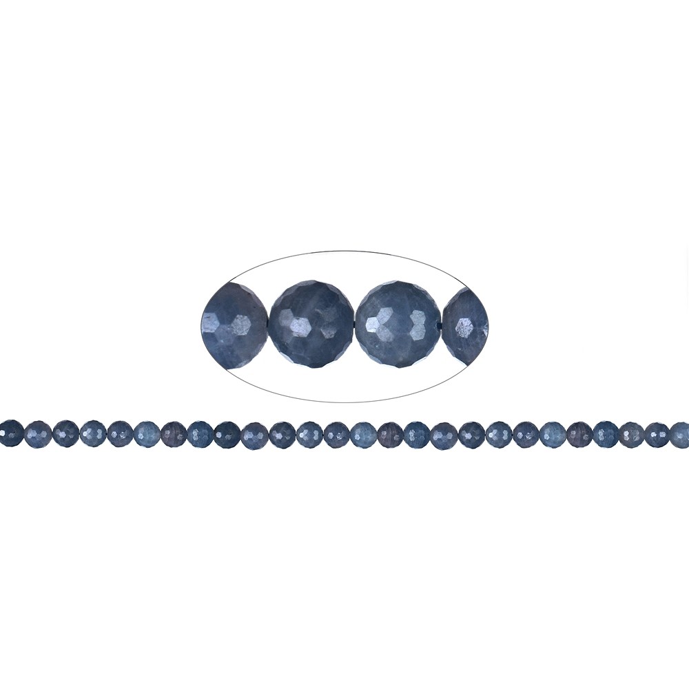 Cuentas de piedras preciosas, Zafiro, facetado, 08mm | Marco Schreier