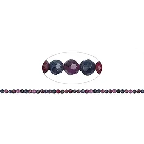 String Beads, Sapphire, Ruby, faceted, 04mm | wholesaler gems & healing stones