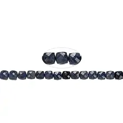 141370210521 Strand cube, Sapphire, 08.5 x 08.5mm, faceted | wholesaler gems & healing stones