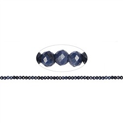 141370300520 Strang Button, Saphir (dunkel), facettiert, 03 x 04mm | Marco Schreier