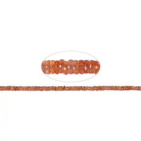 Rang de colliers Roundell, Saphir (orange), facetté, 01 x 03-05mm | Marco Schreier