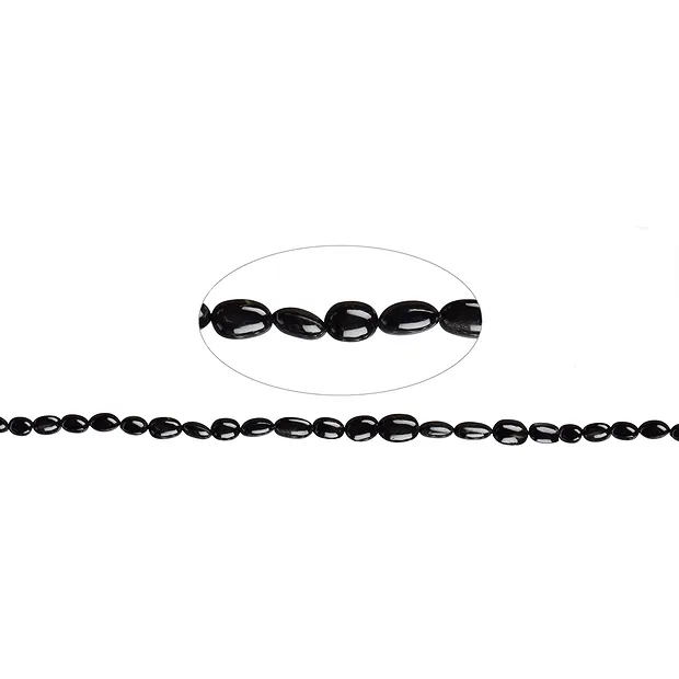 Rang de colliers, diopside étoilé (Black Star), 11 x 08mm | Marco Schreier