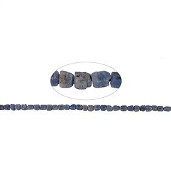 141371600601 Rang de colliers de pierres brutes, Saphir, 06-09 x 06-07mm | Marco Schreier