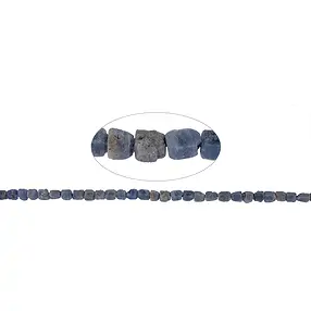 Strand of rough stones, Sapphire, 06-09 x 06-07mm | Marco Schreier