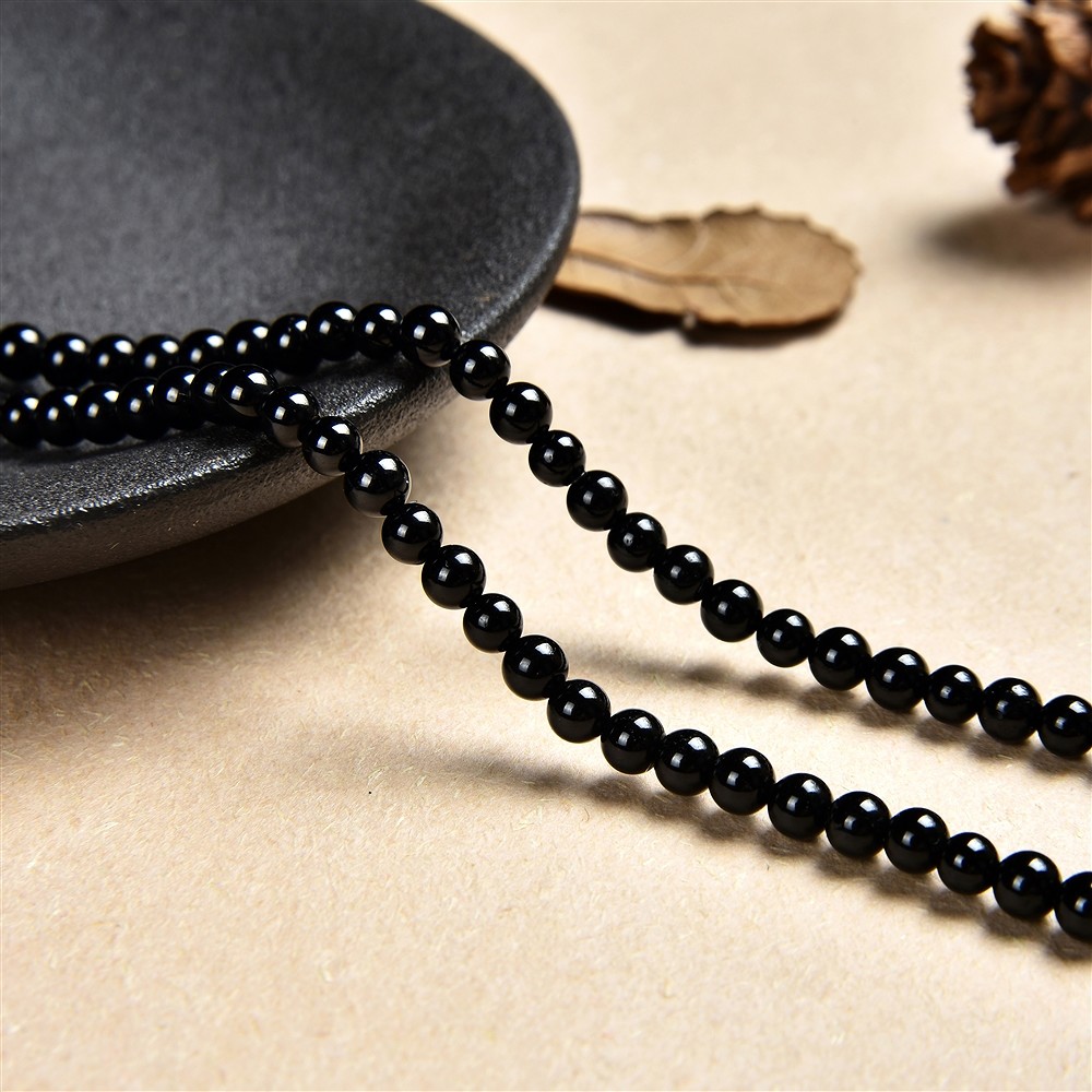 String Beads, Tourmaline (stab.), 04mm | Schreier gems, healing stones & jewelry