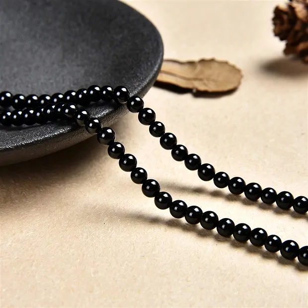 String Beads, Tourmaline (stab.), 04mm | Schreier gems, healing stones & jewelry