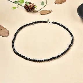 Rang de collier boules, Schorl (stab.), 04mm | Marco Schreier