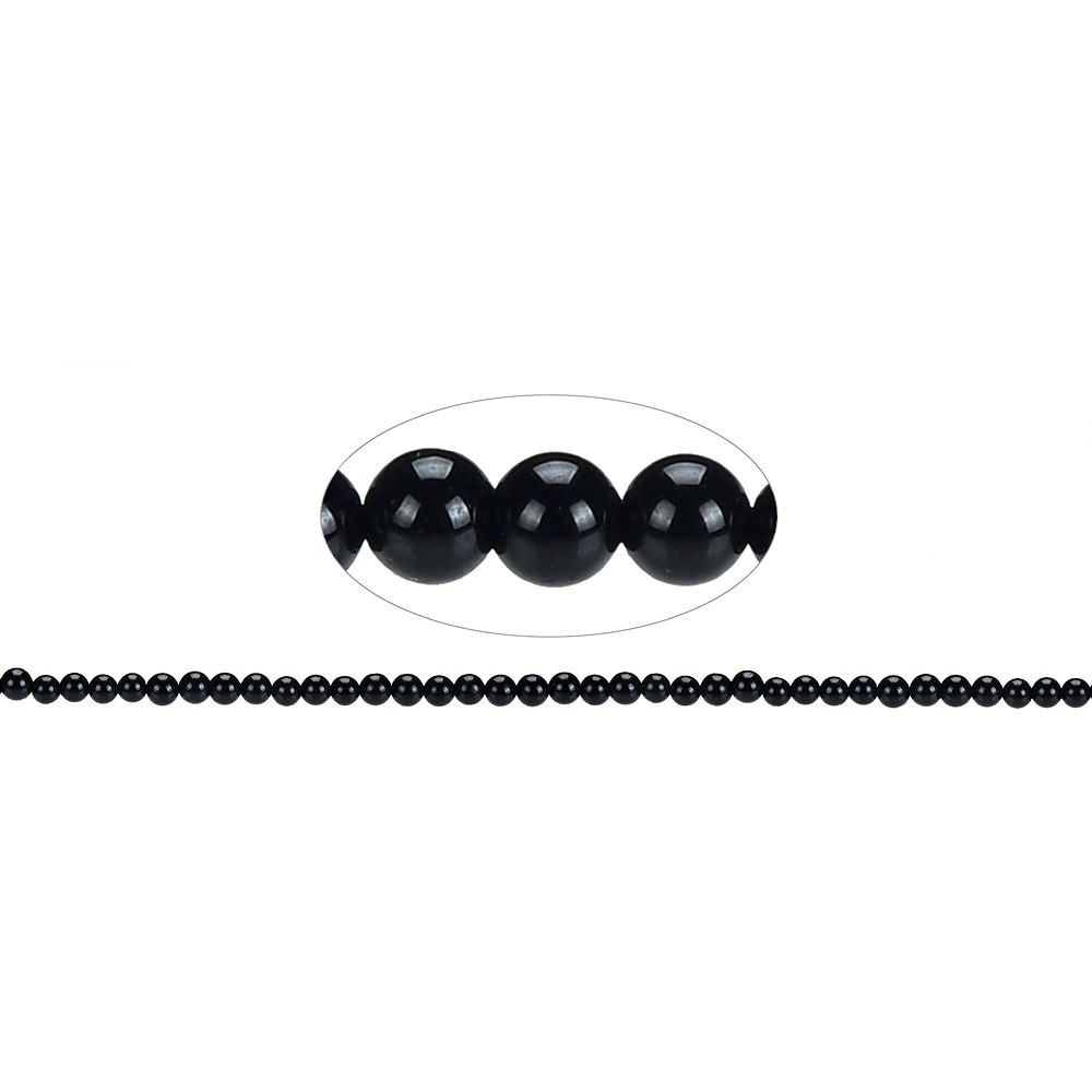 String Beads, Tourmaline (stab.), 04mm | Schreier gems, healing stones & jewelry