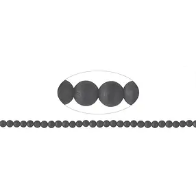String Beads, Tourmaline (stab.), matt, 06mm | wholesaler gems & healing stones