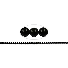 String Beads, Tourmaline (stab.), 06mm | Schreier gems, healing stones & jewelry