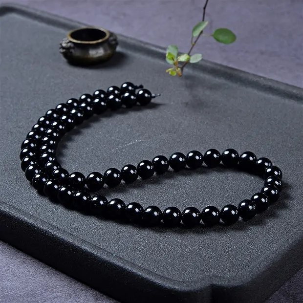 String Beads, Tourmaline (stab.), 07mm | Schreier gems, healing stones & jewelry