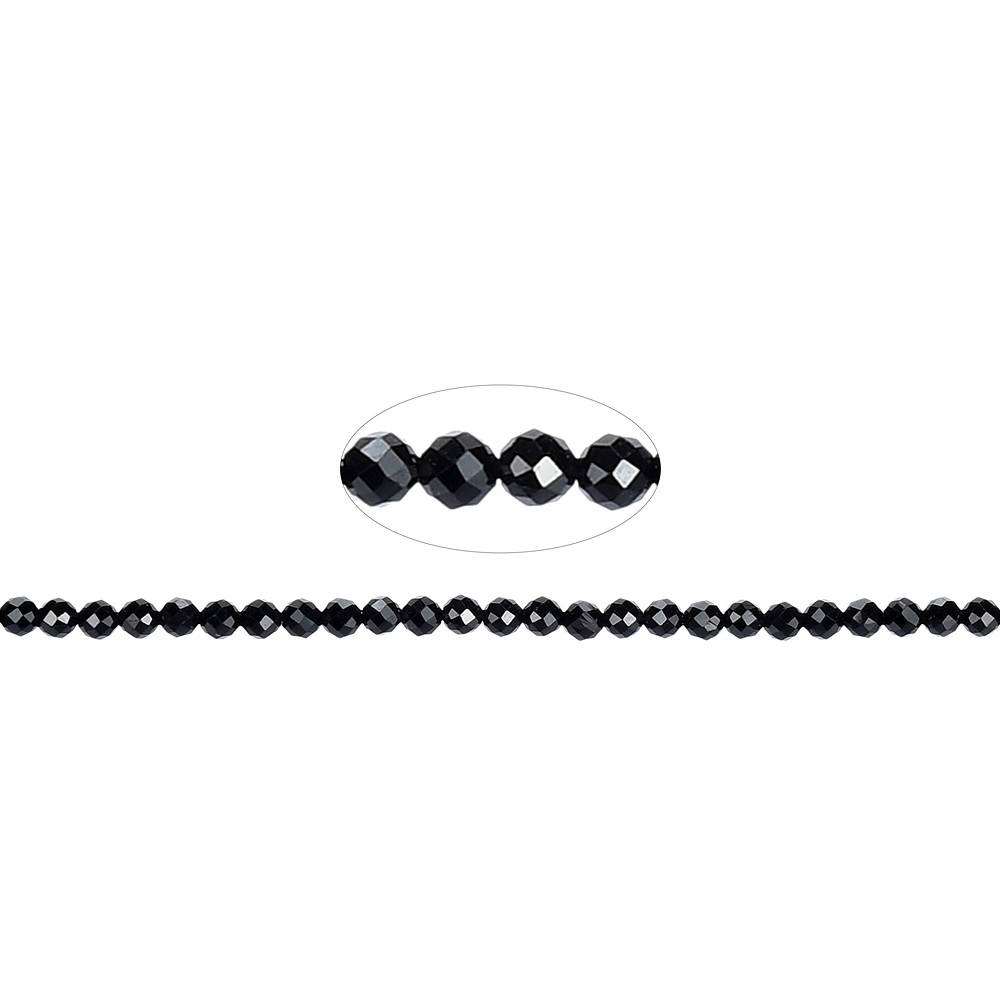 String Beads, Tourmaline (stab.), faceted, 02mm (39cm) | Marco Schreier