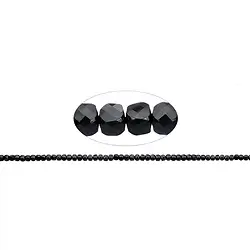 141380208420 Strand cube, Tourmaline (stab.), faceted, 04mm | gems, healing stones & jewelry