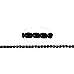141380512820 Strang Spindel, Schörl (stab.), 07 x 05mm | GH Edelsteine, Heilsteine & Schmuck