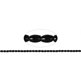 Strang Spindel, Schörl (stab.), 06 x 04mm | GH Edelsteine, Heilsteine & Schmuck