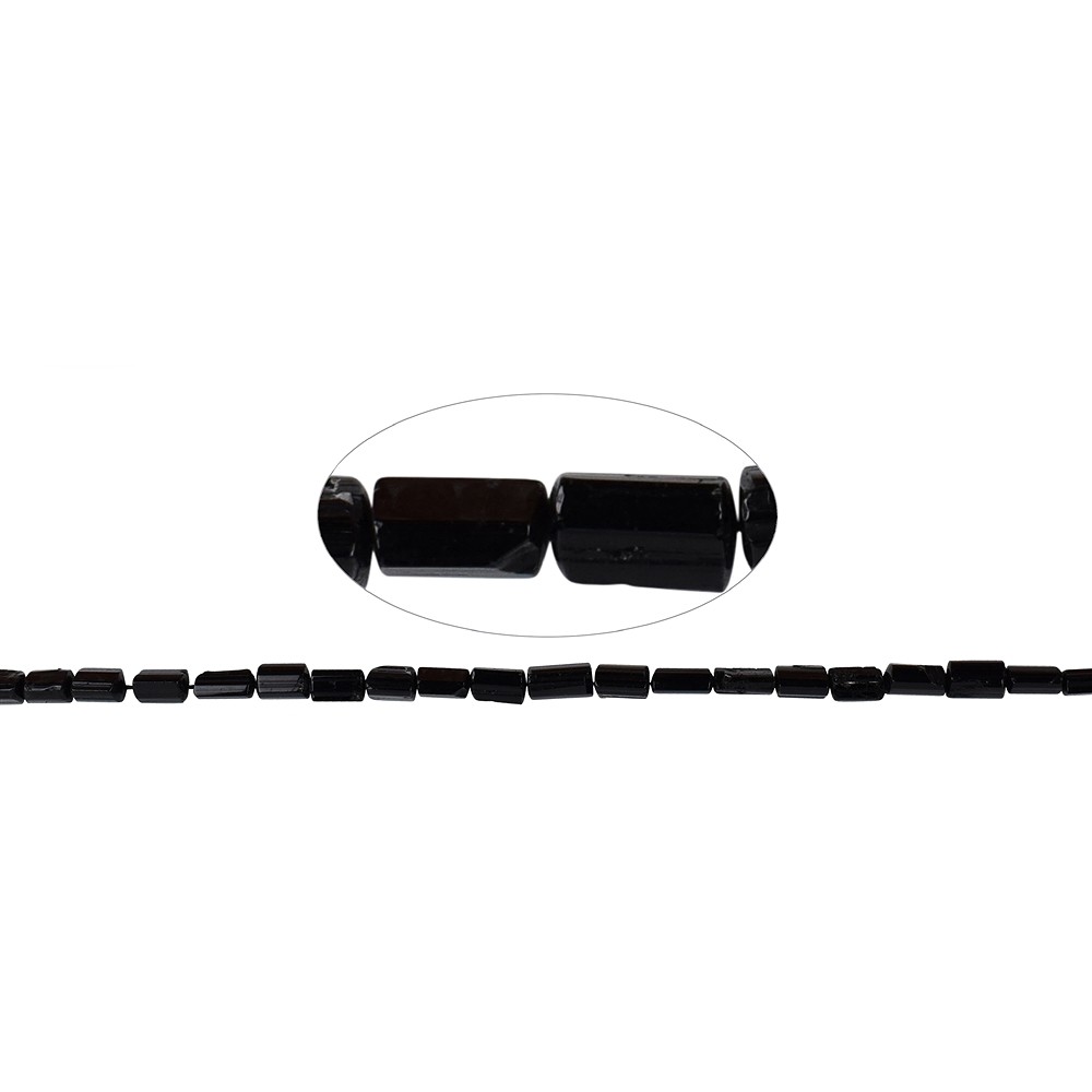 Strand of crystals, Tourmaline (black), 07-12 x 04-07mm | Marco Schreier